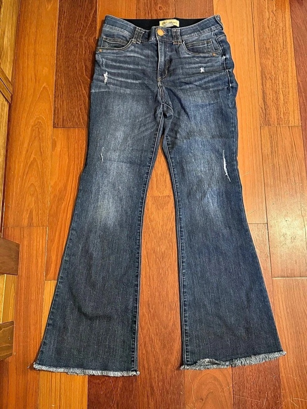 Democracy Ab Solution Kick Flare Jeans Women's Waist 8 Blue